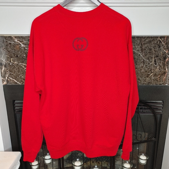 SASSY GIRL BOUTIQUE DEAR SANTA CHRISTMAS SWEATSHIRT, RED L - Picture 5 of 7